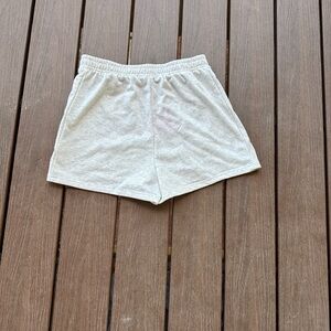 Main Strip Cream Athletic Shorts
